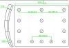 баранбаная колодка Brake Lining:WVA19068