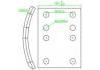 Brake Lining:东风EQ-153前通孔